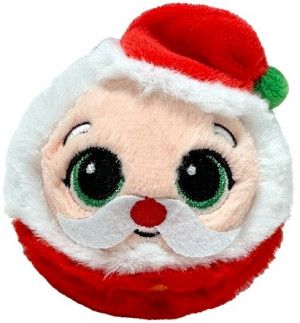 Piłka Święty Mikołaj Klaus Beanie Bouncers TY - 9cm - pluszak, maskotka