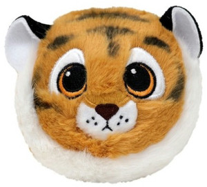Piłka Tygrys Brązowy Stripes Beanie Bouncers TY 9cm - pluszak, maskotka