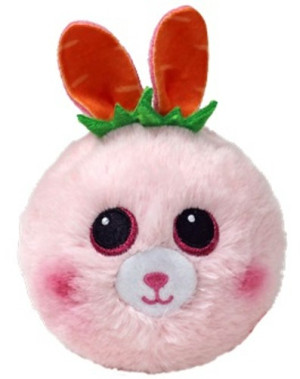 Piłka Królik Pouncey Różowy Zajączek Beanie Bouncers TY - 9cm - pluszak, maskotka