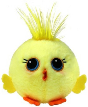 Piłka Kurczak Pisklę Kura Bouncey Beanie Bouncers TY - 9cm - pluszak, maskotka