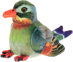 Ptak Timalia Chińska Zielony Ptaszek - 11cm - pluszak, maskotka