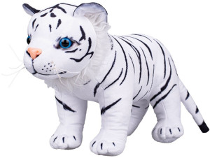 Tygrys Biały Bengalski Stojący - 40/30cm - pluszak, maskotka
