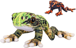 Żaba Tropikalna 2 kolory Żabka - 22cm Czerwony - pluszak, maskotka