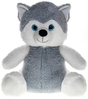 Piesek Baby Husky Siedzący - 35cm - pluszak, maskotka