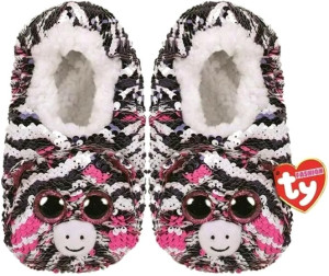 Kapcie pantofle Zebra Zoey Flippables TY - S (28-31) - pluszak, maskotka