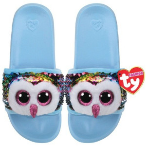 Klapki Kapcie Sowa Owen Flippables TY - M (32-34) - pluszak, maskotka