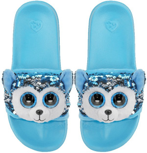 Klapki Kapcie Piesek Husky Slush Flippables TY - L (36-38) - pluszak, maskotka