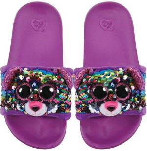 Klapki Kapcie Kotek Dotty Lampart Flippables TY - L (36-38) - pluszak, maskotka