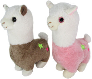 Alpaka Lama 2 kolory - 45cm Brązowy - pluszak, maskotka
