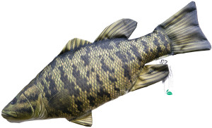 Ryba Bass Małogębowy Mini - 35cm - pluszak, maskotka