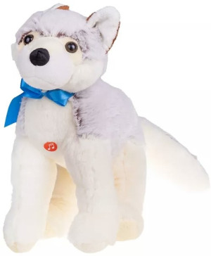 Piesek husky stojący (Głos) - 27cm - pluszak, maskotka