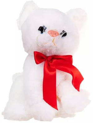 Kotek Biały (Głos) - 21cm - pluszak, maskotka