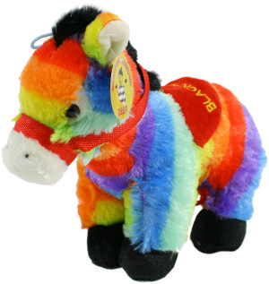 Osiołek tęczowy Blackpool - 27cm - pluszak, maskotka
