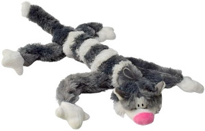 Kotek Szary Pręgowany Długas - 45cm - pluszak, maskotka