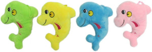Delfin Poduszka Delfinek - 21cm Żółty - pluszak, maskotka