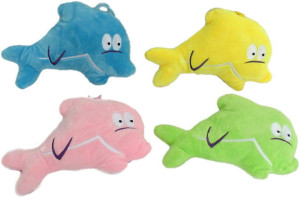 Delfin Poduszka 4 kolory - 21cm Różowy - pluszak, maskotka
