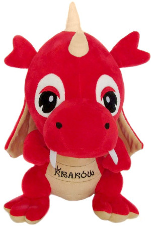 Smok Dinozaur Kraków czerwony - 15cm - pluszak, maskotka