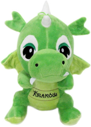 Smok Dinozaur Kraków zielony - 15cm - pluszak, maskotka