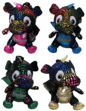 Brelok Smok Dinozaur Kraków 4 kolory - 9cm Złoty - pluszak, maskotka