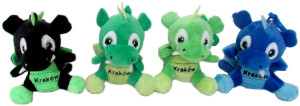 Brelok Smok Dinozaur Kraków 4 kolory - 9cm Dowolny / Mix - pluszak, maskotka