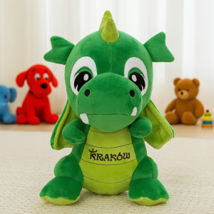 Dinozaur Smok Kraków zielony - 60cm - pluszak, maskotka