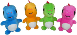 Dinozaur 4 kolory - 15cm Różowy - pluszak, maskotka