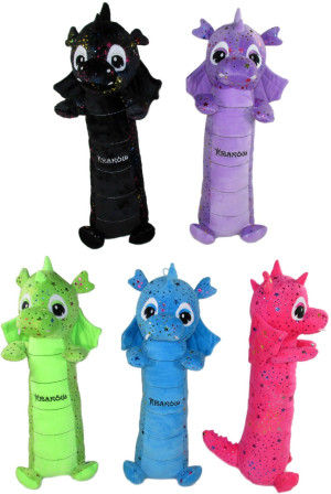 Smok Dinozaur Wałek Poduszka 5 kolorów Kraków - 50cm Fioletowy - pluszak, maskotka