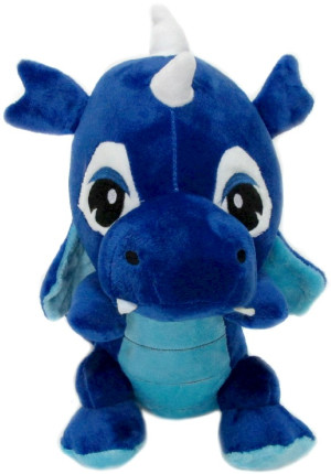 Smok Dinozaur niebieski - 15cm - pluszak, maskotka