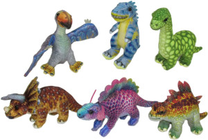 Dinozaur 6 wzorów - 18cm Model 5 - pluszak, maskotka