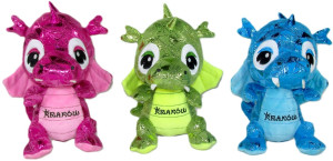 Dinozaur Smok Kraków 3 kolory - 15cm Dowolny / Mix - pluszak, maskotka