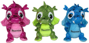 Dinozaur Smok Kraków 3 kolory - 30cm Dowolny / Mix - pluszak, maskotka