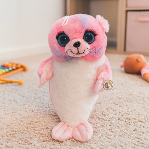 Foka Różowo-Fioletowa Rosa - 28cm - pluszak, maskotka