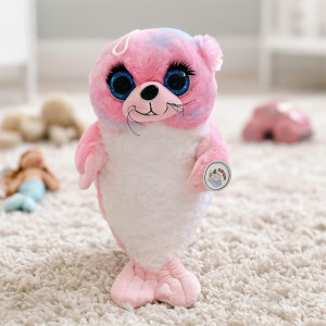 Foka Różowo-Fioletowa Rosa - 20cm - pluszak, maskotka