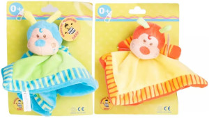 Pszczółka mini kocyk 2 kolory - 21cm Dowolny / Mix - pluszak, maskotka