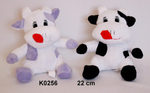 Krówka 2 kolory (Głos) - 22cm Czarny - pluszak, maskotka