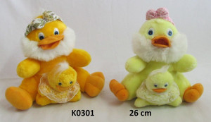 Kaczka z maleństwem 2 kolory - 26cm - pluszak, maskotka