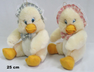 Kaczka Elegantka 2 kolory - 25cm Czerwony - pluszak, maskotka