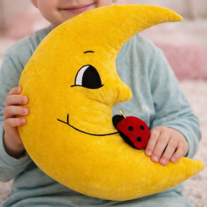 Poduszka Księżyc z biedronką - 38cm - pluszak, maskotka