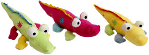 Krokodyl 3 kolory - 38cm Żółty - pluszak, maskotka