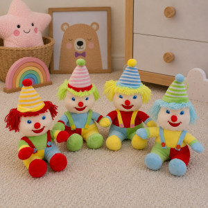 Clown Maskotka Klaun 4 modele - 30cm Żółty - pluszak, maskotka