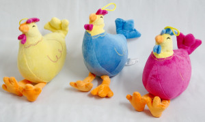 Kura Kurczak 3 kolory - 21cm Różowy - pluszak, maskotka