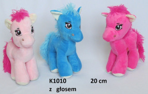 Jednorożec 3 kolory (Głos) - 20cm - pluszak, maskotka