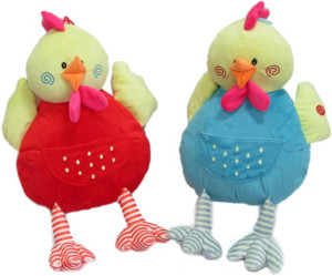 Kura Kurczak 2 kolory (Głos) - 33cm Czerwony - pluszak, maskotka