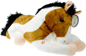 Koń Łaciaty Konik Leżący (Głos) - 45cm - pluszak, maskotka