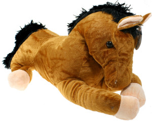 Koń Brązowy Konik (Głos) - 60cm - pluszak, maskotka