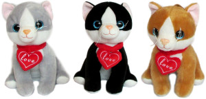 Kotek Love 3 kolory (Głos) - 25cm Dowolny / Mix - pluszak, maskotka
