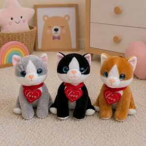 Kotek Love 3 kolory (Głos) - 25cm Dowolny / Mix - pluszak, maskotka