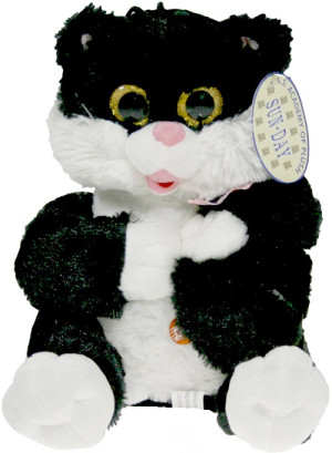 Kotek Czarno-Biały (Głos) - 25cm - pluszak, maskotka