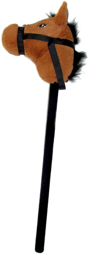 Konik na kiju Koń Brązowy (Głos) - 75cm - pluszak, maskotka
