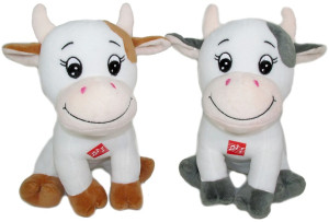 Krówka 2 kolory (Głos) - 21cm Szary - pluszak, maskotka